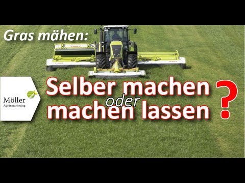 Grasernte 2021 - Gras mähen | Lohnunternehmer Gras mähen lassen oder selber Gras mähen - Grasernte