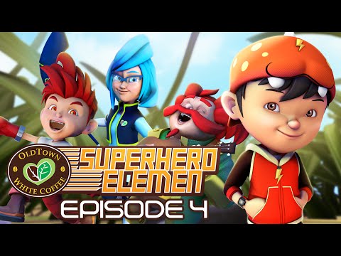 Elemento de super-herói de café branco OLDTOWN EP4