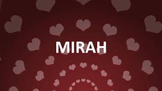 HAPPY BIRTHDAY MIRAH