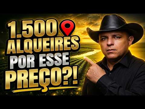 Mega OPORTUNIDADE de FAZENDA à VENDA em ARAGUAÇU/TO com 1.500 Alq! CONFIRA AGORA