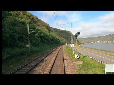 Führerstandsmitfahrt / Cabview linke Rheinstrecke Oberes Mittelrheintal Bacharach - Koblenz