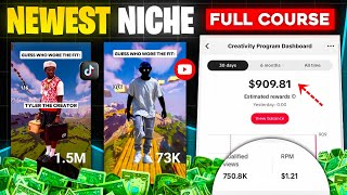 The BEST NICHE IN 2024 FOR Tiktok Creativity Program & YouTube Shorts