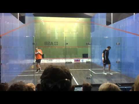 Squash European Team Championship 2012 - Germany vs. Netherlands Schoor vs. Weenink 3rd Game