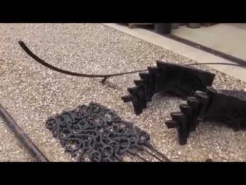 Antique Reclaimed Cast Iron Spiral Staircase / Stairs - UKAA