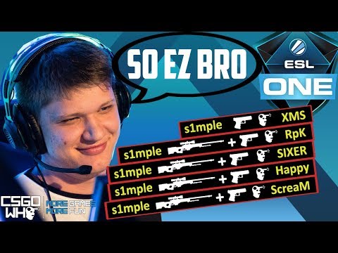 S1MPLE IS INHUMAN AIMER!? | ESL One New York 2017  -  CSGO Pro Highlights #32