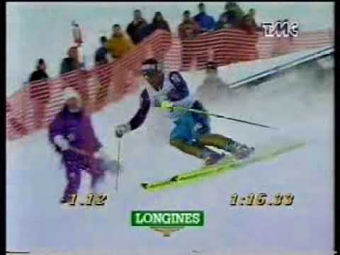 telesciando.it/ SCI ALPINO COPPA MONDO 1994 95 TOMBA PASSEGGIA A  GARMISCH 1995