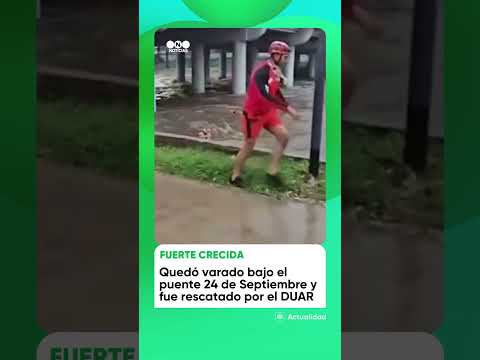 Un hombre de 37 años fue rescatado por la crecida del Río Suquía