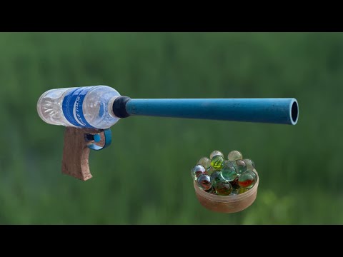 Creativity DIY Making pistol and alcohol Unique slingshot Have influence Amazing