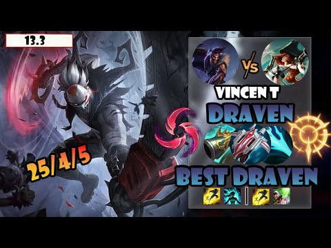 ENG SUB【Vincent Draven】S12 CN Best Draven Vs Miss Fortune | 25 Kills