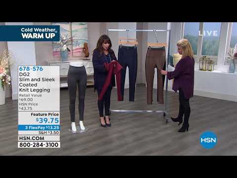 DG2 by Diane Gilman Slim and Sleek Coated Knit Legging