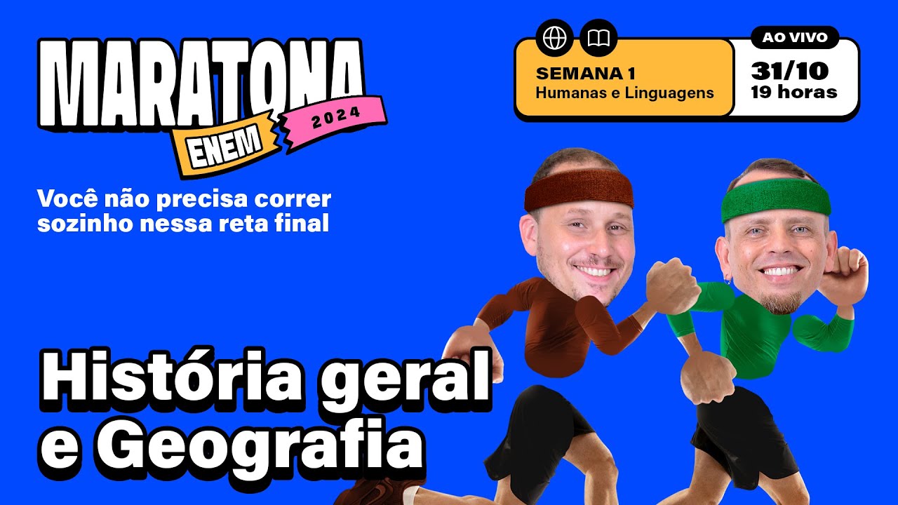 🏁MARATONA ENEM 2024 | Aula 04: Ciências Humanas e Linguagens