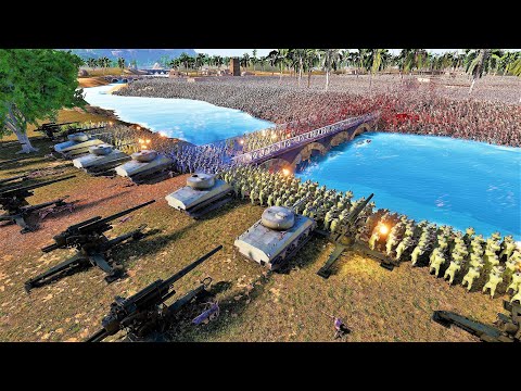 CAN RANGE UNITS STOP DEMONIC ARMY FROM CROSSING BRIDGE - Ultimate Epic Battle Simulator 2 | UEBS 2