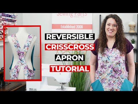 Learn to Sew- Mary Mulari Crisscross Apron | Crisscross Apron Tutorial | No Tie Apron Tutorial