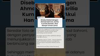 Penyanyi Asrilia Bantah Punya Hubungan Khusus dengan Ahmad Sahroni: Hanya Sebatas Teman Lama
