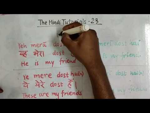 The Hindi Tutorials 23 - English - Mera, Mere, Meri - When to use - Singular/Plural/Formal/Informal