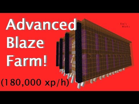 Advanced Blaze Only Farm! (36.8k rods/h) (180k xp/h) | Minecraft Video