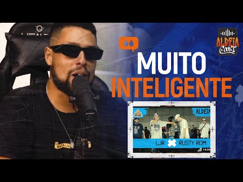 [REACT] LJR x Rusty Rom | Batalha de Tema | Batalha da Aldeia x Batalha da Matrix | ALDEIA CAST #66