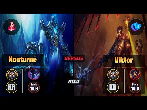 Challenger NOCTURNE [Electrocute] (Mid) VS  VIKTOR - Challenger KR Patch 10.6