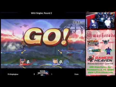 Smasherade Monthy #5 Smash 4 Singles - Enzo (Villager) vs Brightglow (Ike) - Round 2