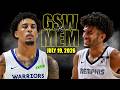 Golden State Warriors Vs Memphis Grizzlies Full Game Highlights July 19 2026 NBA Summer League