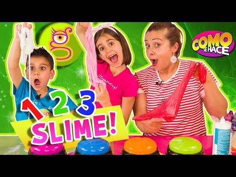 1 2 3 SLIME con CÓMO SE HACE – Un Dos Tres SLIME con MARTA, LARA y NIKO