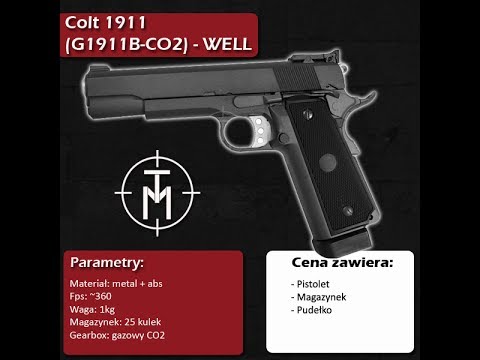 Colt 1911 (G1911B-CO2) FIRMY WELL - TANIEMILITARIA.PL
