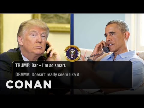 Trump Calls Obama For Valentine’s Day Advice | CONAN on TBS