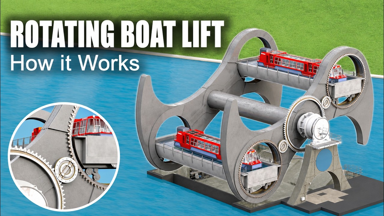 The Worlds Only Rotating Boat Lift: Falkirk Wheel