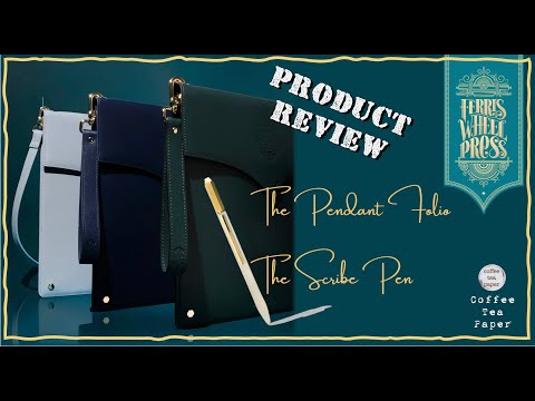 ✨The Pendant Folio & Scribe Pen Reviewed ✨ Inkcessories from #ferriswheelpress #luxury #stationery