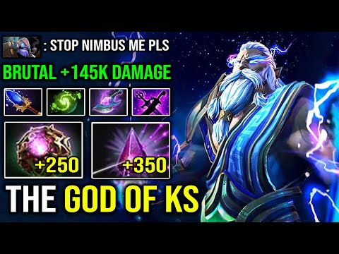 THE GOD OF KS 145k Dmg LVL 30 Seer Stone Zeus Max Cast Range 100% Counter Tinker & NP DotA 2