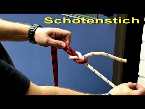 Knoten und Stiche der Feuerwehr: Der Schotenstich