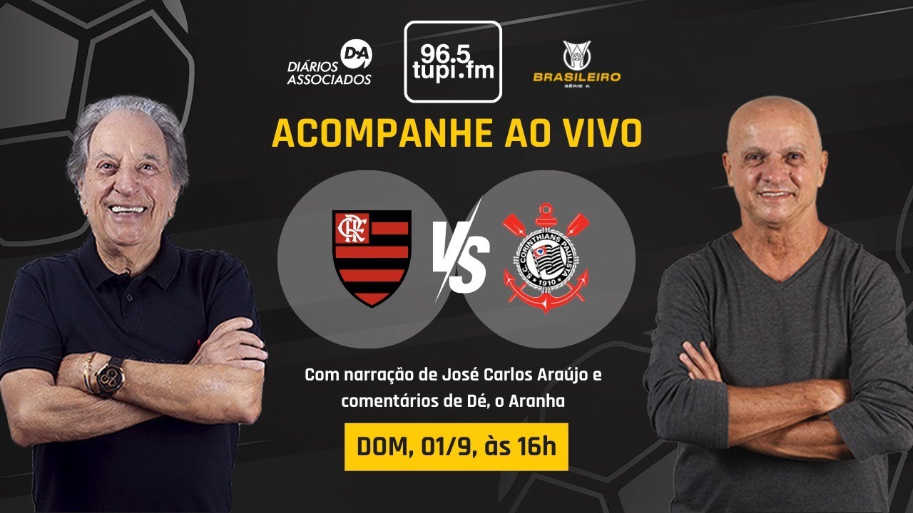 CORINTHIANS 1 x 1 FLAMENGO - Campeonato Brasileiro - 25ª Rodada - 01/09/2024 - AO VIVO
