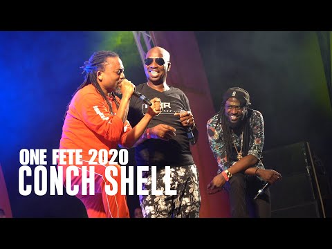 Skinny Fabulous, Machel Montano, Iwer George performs Conch Shell at ONE Fete 2020