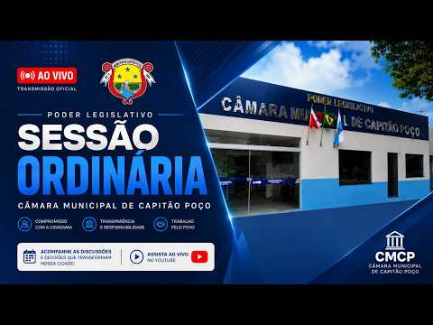 53° SESSÃO ORDINÁRIA -11 DE SETEMBRO 2026  Câmara de vereadores de Capitão Poço - Pará.