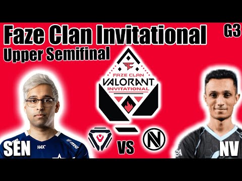 Sentinels vs Envy game 3 - Semifinals | Faze Clan Valorant Invitational