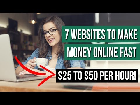 7 Websites to Make Money [$25-50 PER HOUR] Online FAST (With No Experience) Video
