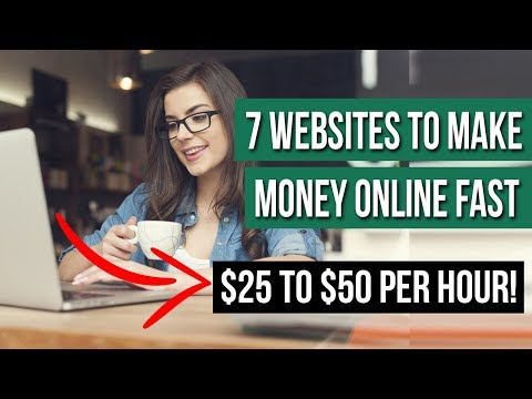 7 Websites to Make Money [$25-50 PER HOUR] Online FAST (With No Experience)