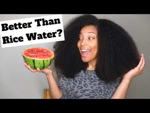 Grow Your Hair Longer & Stronger with Watermelon juice and More! Better than rice water? Video