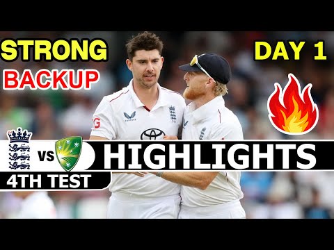England Vs Australia Highlights Ashes Series 4th Test Match Day 1 | Eng Vs Aus Highlights