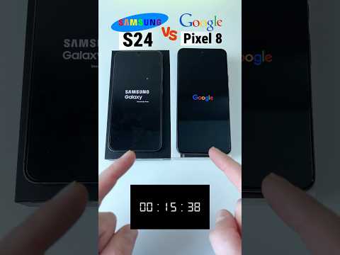 Samsung S24 VS Google Pixel 8 Power On Boot Speed Test Comparison