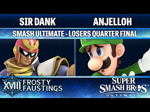 Frosty Faustings XVIII LOSERS QUARTER FINAL - Sir Dank (Falcon) vs ANJELLOH (Luigi) - Smash Ultimate