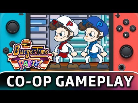 BurgerTime Party! | First 10 Minutes in Co-op on Switch