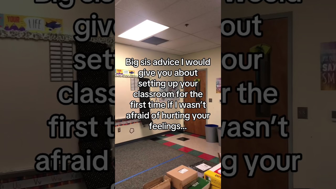 Advice for first year teachers setting up their classroom