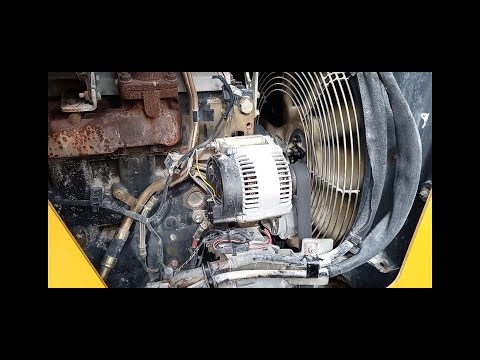 CATERPILLAR  422F BACKHoe LOADER BATTERY DISCHARGING AND WRONG CONNECTION ON THE ALTERNATOR