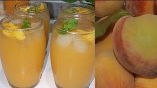 Healthy & Refreshing peach Viral Drink || Best Juice For Summers🌞🏖️