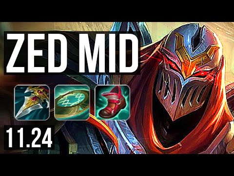 ZED vs VIKTOR (MID) | 3.0M mastery, 8 solo kills, 700+ games, Rank 11 Zed | NA Challenger | 11.24