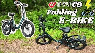 DYU C9 Folding E-Bike " Walkthrough/Ride Test"