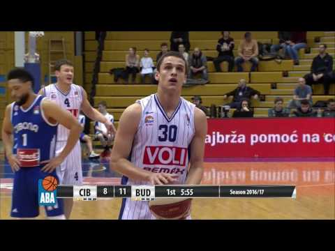 ABA Liga 2016/17, Round 21 match: Cibona - Budućnost VOLI (6.2.2017)
