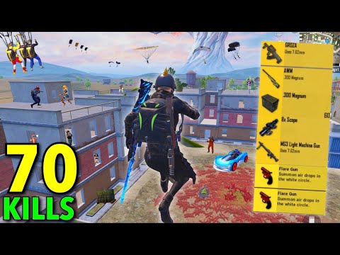 70 Kills!😱 IN 20 MINUTES FASTEST GAMEPLAY with BEST LOOT😍 PUBG Mobile - BGMI