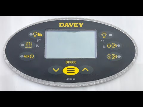 Davey Spa Quip SP800 Error codes Spa Controller. SP1200 Similar